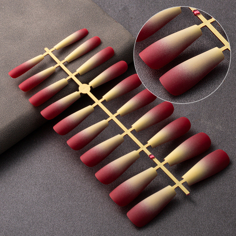Wholesale Gradient Frosted Plastic Nail Stickers